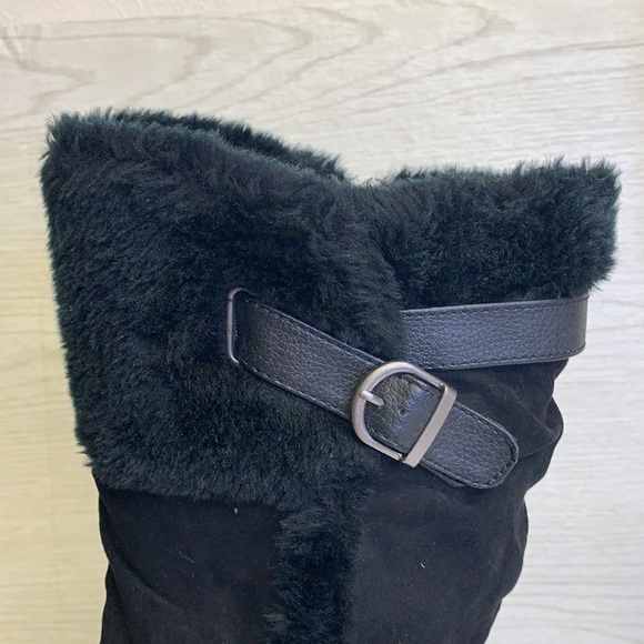 KimRogers Fur Lined Boots Size 10 - Picture 4 of 8